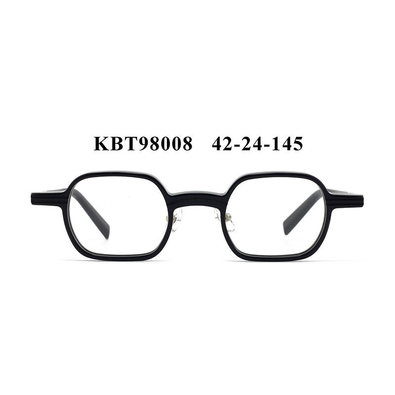 Cellulose Acetate Square Geometric Pattern Designer Unisex Optical Eyeglasses Frames Wholesale