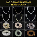 Fast Shipping 5MM 925 Silver Tennis Chain Bracelet Iced Out Round Brilliant Cut Moissanite Tennis Link Hip Hop Jewelry