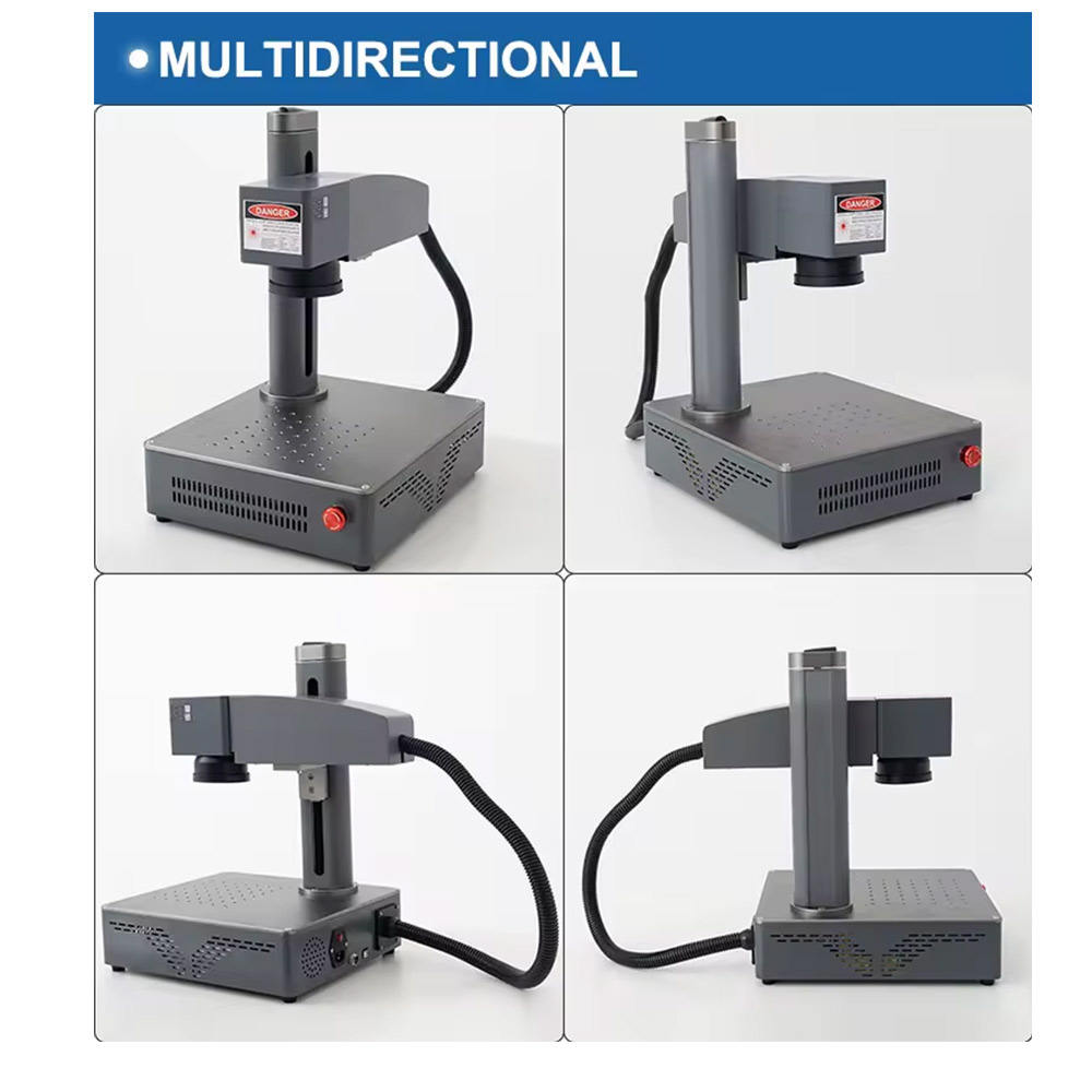 LY Desktop Mini Fiber Laser Marking Machine 50W – Metal, PVC & Stainless Steel Engraving – EU Local Stock