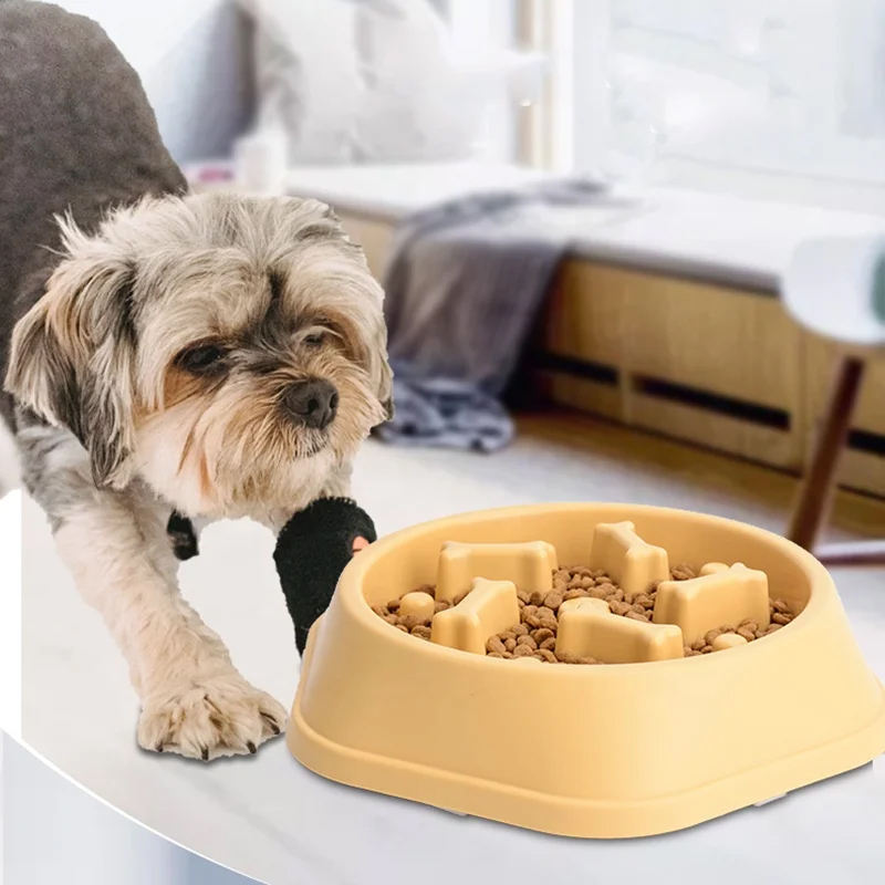 Slow Feeder Dog & Cat Bowl 400ml – Anti-Choke, Non-Slip, Bloat Relief – EU Local Stock