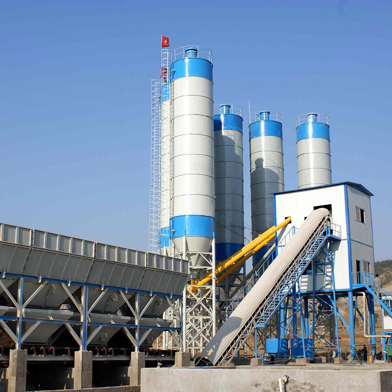 Hot Sale Sinoma HZS180 Electric Concrete Batching Plant Production Line Motor Engine 2x55kW Power Ready-Mixed Concrete Plants