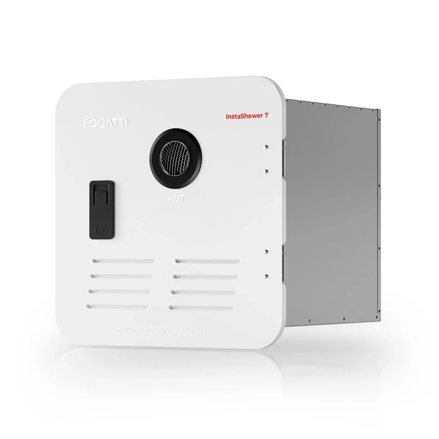 Fogatti InstaShower 7, 48,000 BTU RV Tankless Water Heater with Door | 2.5 GPM